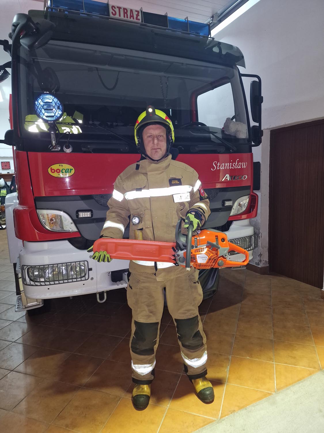 Zakup piły spalinowe Husqvarna 560 XP dzięki wsparciu Nadleśnictwa Strzałowo